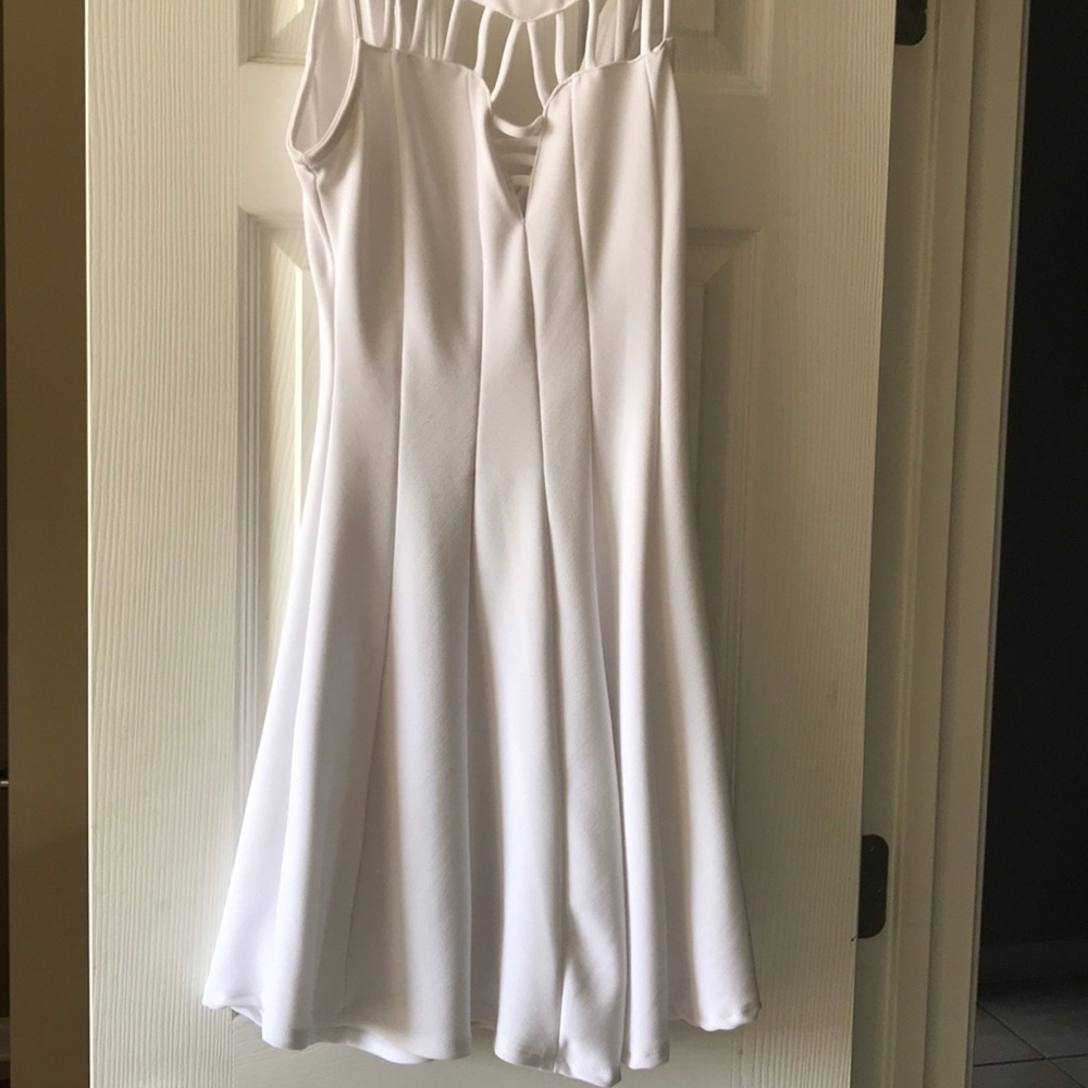 White casual dress